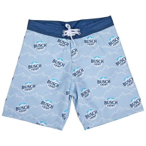 Busch Light Logo  and  Mountain Range All Over Print Board Shorts-XLarge (36)