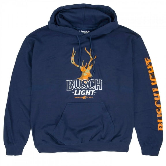 Busch Light Orange Hunter Camo Deer Hoodie-XLarge