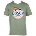 thumbnail image 1 of Busch Light Peach Logo Green Colorway T-Shirt-Large, 1 of 3