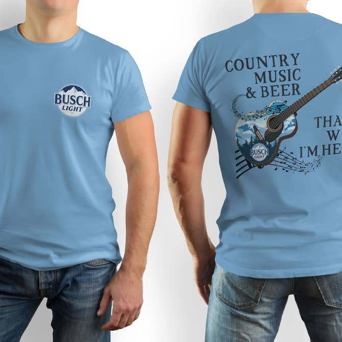 Busch Light TShirt Busch Light Country Music Shirt, Fun Beer Tee