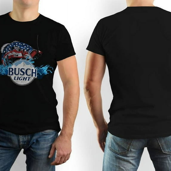 Busch Light TShirt - Busch Light Fish Shirt, Fun Beer Tee Shirt, Cool Graphic Tee Shirts