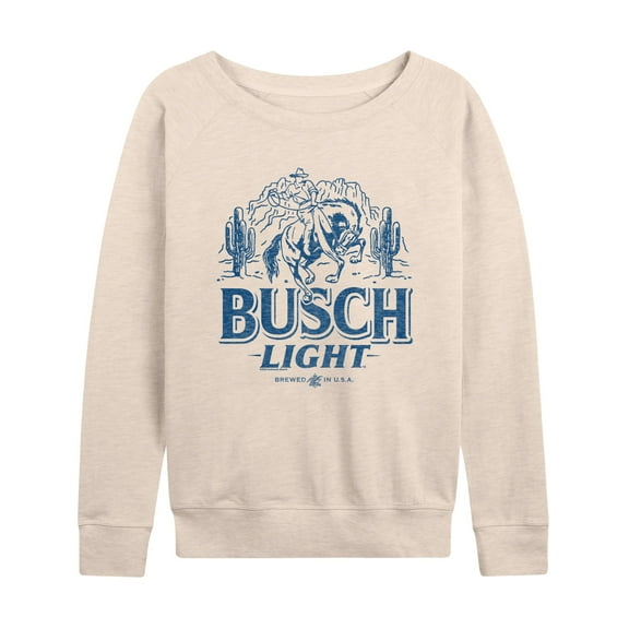 Busch Light - Western - Women's French Terry Long Sleeve Shirt