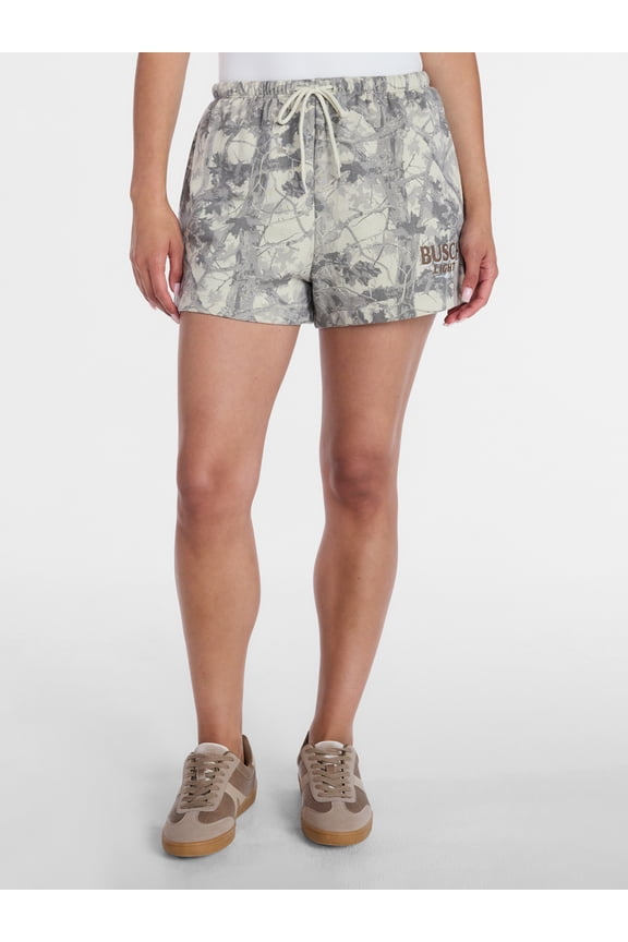 Women's Printed Fleece Shorts, Sizes XXS-XXL