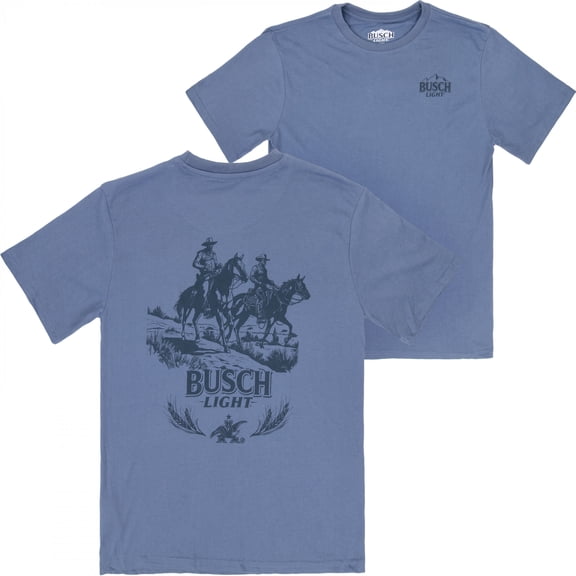 Busch Light on The Range Front and Back Print T-Shirt-Medium