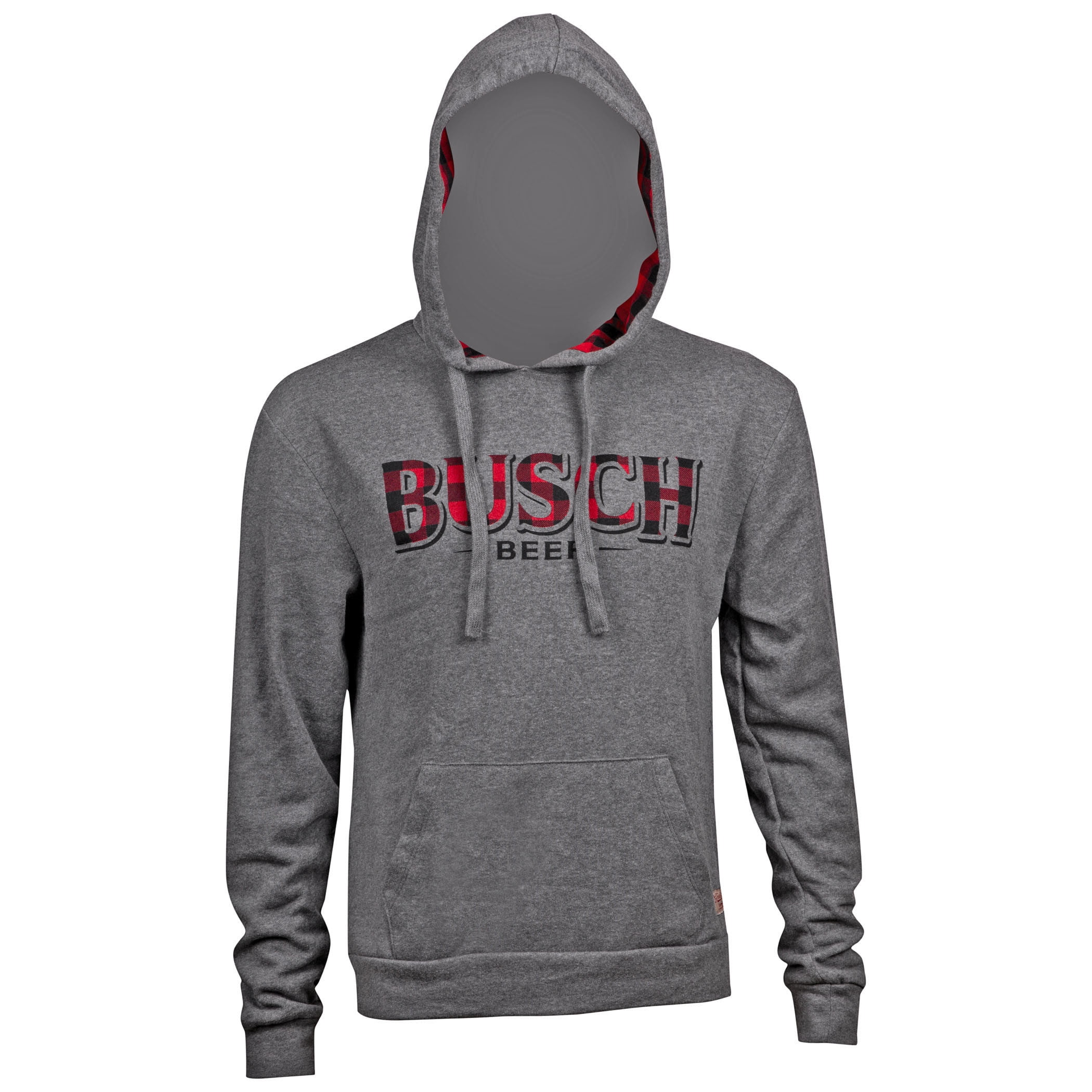 Busch Men's Grey Flannel Logo Hoodie-Small