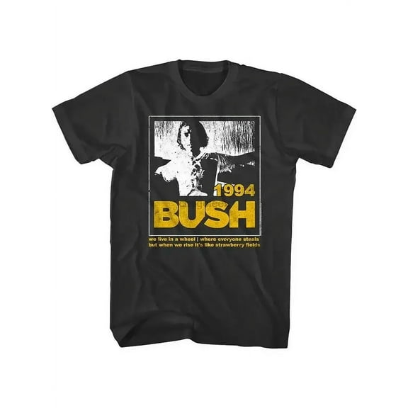 Bush Alt Rock Band T Shirt Glycerine Lyrics 1994 Graphic Tee Gavin Rossdale 90