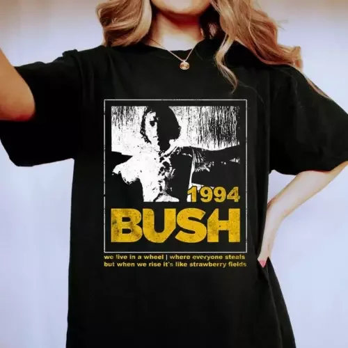 Bush Alt Rock Band T Shirt, Glycerine Lyrics 1994 - Walmart.com