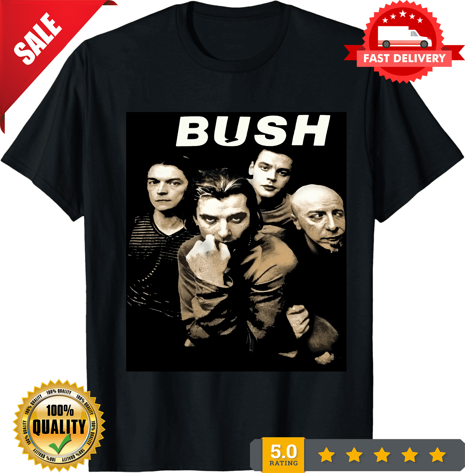 Bush Band Concert Rock Music Unisex T-Shirt All Size S To 5XL MC056 ...