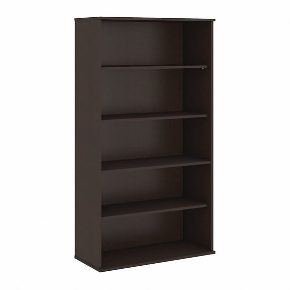 Bush Bookcases Mocha Cherry 72H 5 Shelf Bookcase BK7236MR