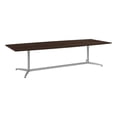 thumbnail image 1 of Bush Business Furniture 120W x 48D Boat Shaped Conference Table in Black Walnut, 1 of 6
