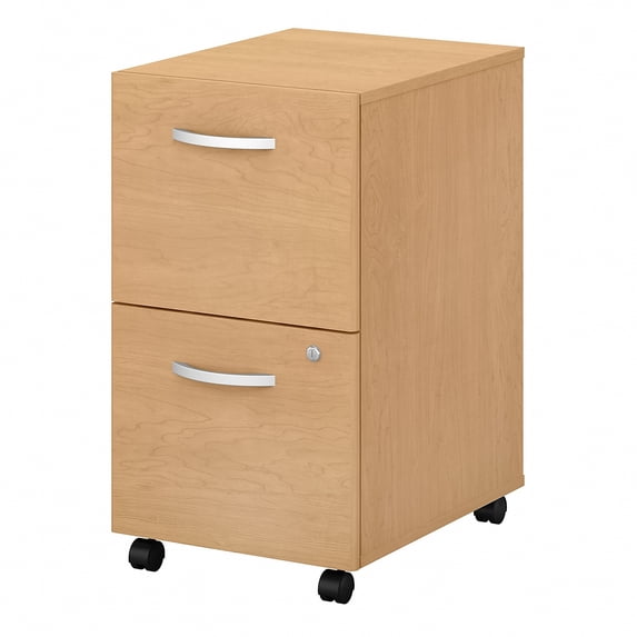 Bush Business Furniture 2-Drawer Vertical File Cabinet Locking Letter/Legal Maple 20.16D SCF116ACSU