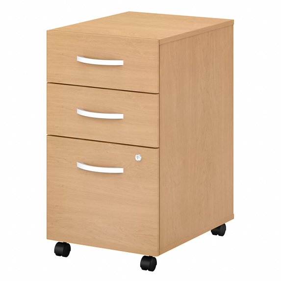 Bush Business Furniture 3-Drawer Vertical File Cabinet Locking Letter/Legal Maple 20.16 SCF216ACSU
