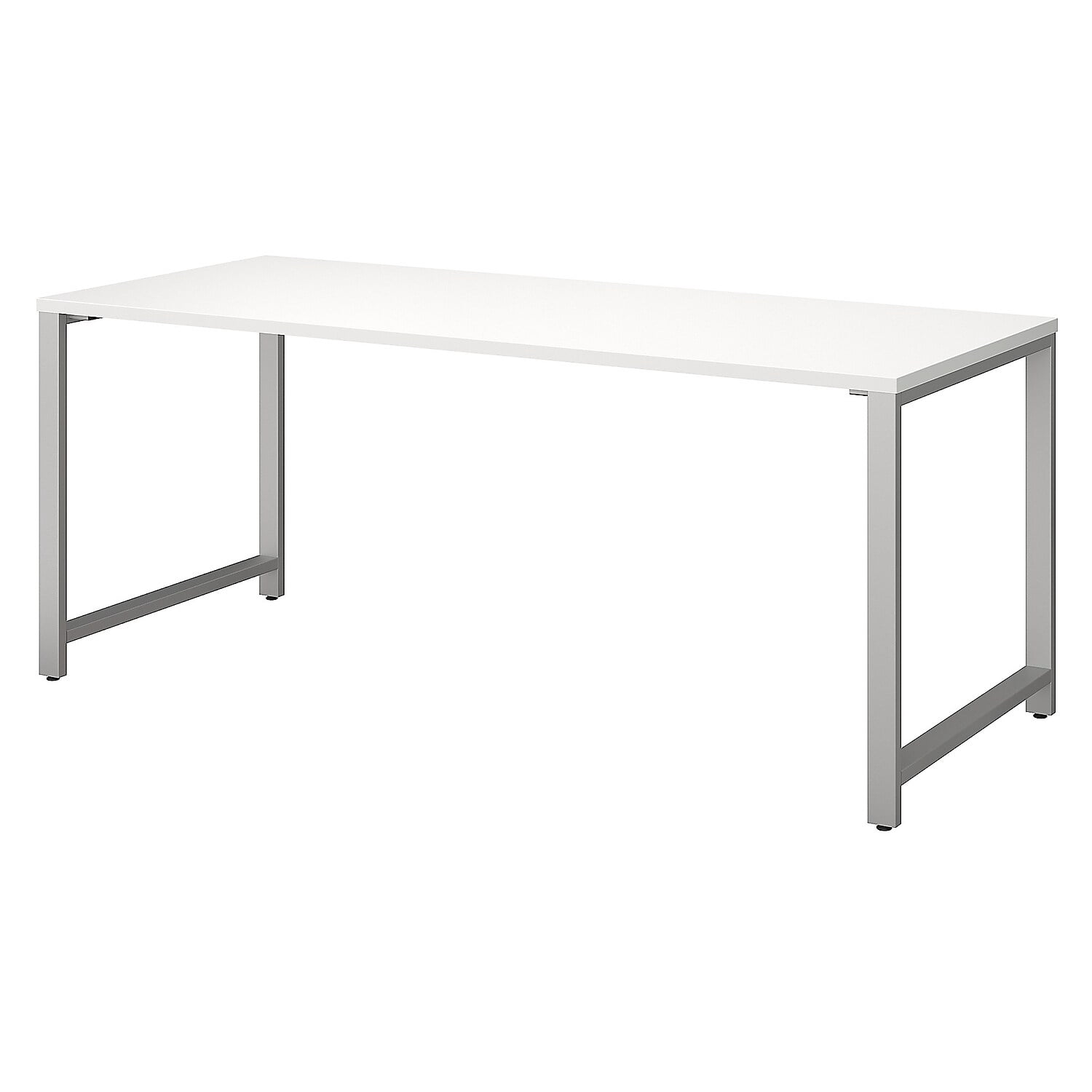 Bush Business Furniture 400 Series 72-inch Table Desk White Pewter ...