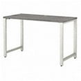 thumbnail image 1 of Bush Business Furniture 400S146PG 48 x 24 in. 400 Series Collection Table Desk with Metal Legs, Platinum Gray, 1 of 7