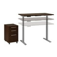 thumbnail image 1 of Bush Business Furniture 48"W Height Adjustable Standing Desk w/Storage Mocha Cherry M6S007MR, 1 of 8