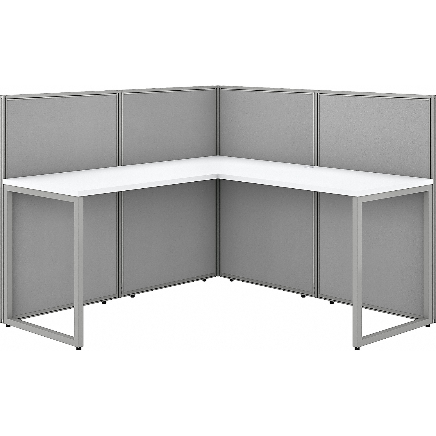 Bush Business Furniture 60 in. Easy Office Collection L Shaped Desk ...