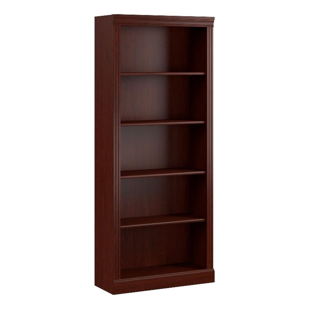 Bush Business Furniture Arlington Tall 5 Shelf Bookcase in Harvest Cherry
