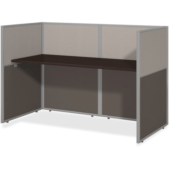 Bush Business Furniture Easy Office Wood Computer Desk in Mocha Cherry
