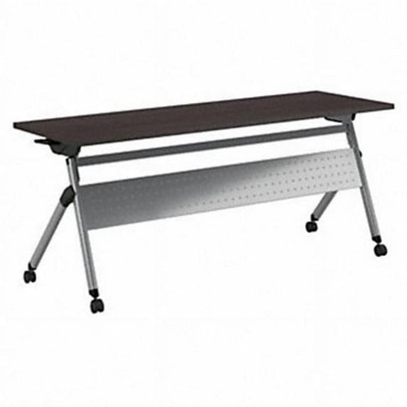 Bush Business Furniture FTW172SGK 72 x 24 x 30 in. Folding Training Table with Wheels, Storm Gray