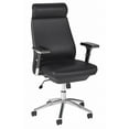 thumbnail image 1 of BBF Office 500 High Back Contemporary Faux Leather Executive Chair in Black, 1 of 10