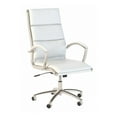 thumbnail image 1 of BFF 400 Series High Back Faux Leather Executive Office Chair in White, 1 of 9