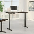 thumbnail image 1 of Bush Business Furniture Move 60 Series 60"W x 24"D Height Adjustable Standing Desk, Mocha Cherry/Black Base, Standard Delivery, 1 of 5