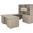 thumbnail image 1 of Bush Business Furniture Office 500 71 U-Shaped Desk with Drawers and Hutch Sand Oak OF5003SOSU, 1 of 8
