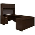 thumbnail image 1 of Bush Business Furniture SRC093MRSU 60 in. Series C Left Handed Bow Front U-Shaped Desk with Hutch & Storage - Mocha Cherry, 1 of 8