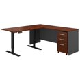 thumbnail image 1 of Bush Business Furniture SRC108HCSU 72 in. Series C L-Shaped Desk with 48 in. Height Adjustable Return & Storage - Hansen Cherry, 1 of 10
