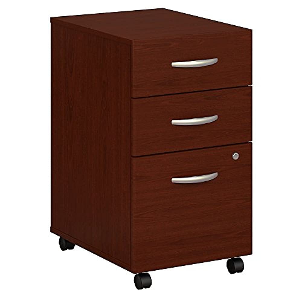 Hansen Cherry 3-Drawer Lockable Mobile Pedestal File Cabinet