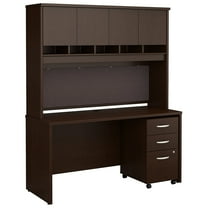 Bush Business Furniture Series C 60" 3 Drawer Credenza with Hutch