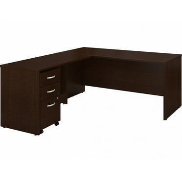 Bush Business Furniture Series C 66W L Shaped Desk with Drawers by  Mocha Cherry