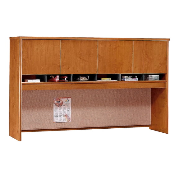 Bush Business Furniture Series C 72W 4 Door Hutch in Natural Cherry