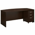 thumbnail image 1 of Bush Business Furniture Series C 72W Bow Front Desk with Drawers by  Mocha Cherry Cherry Finish, 1 of 5
