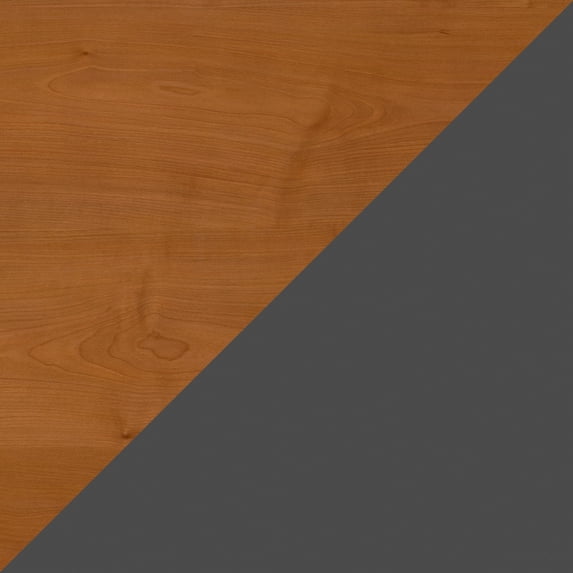 Bush Business Furniture Series C 72W U Shaped Desk with Drawers by Natural Cherry/Graphite Gray Cherry Finish