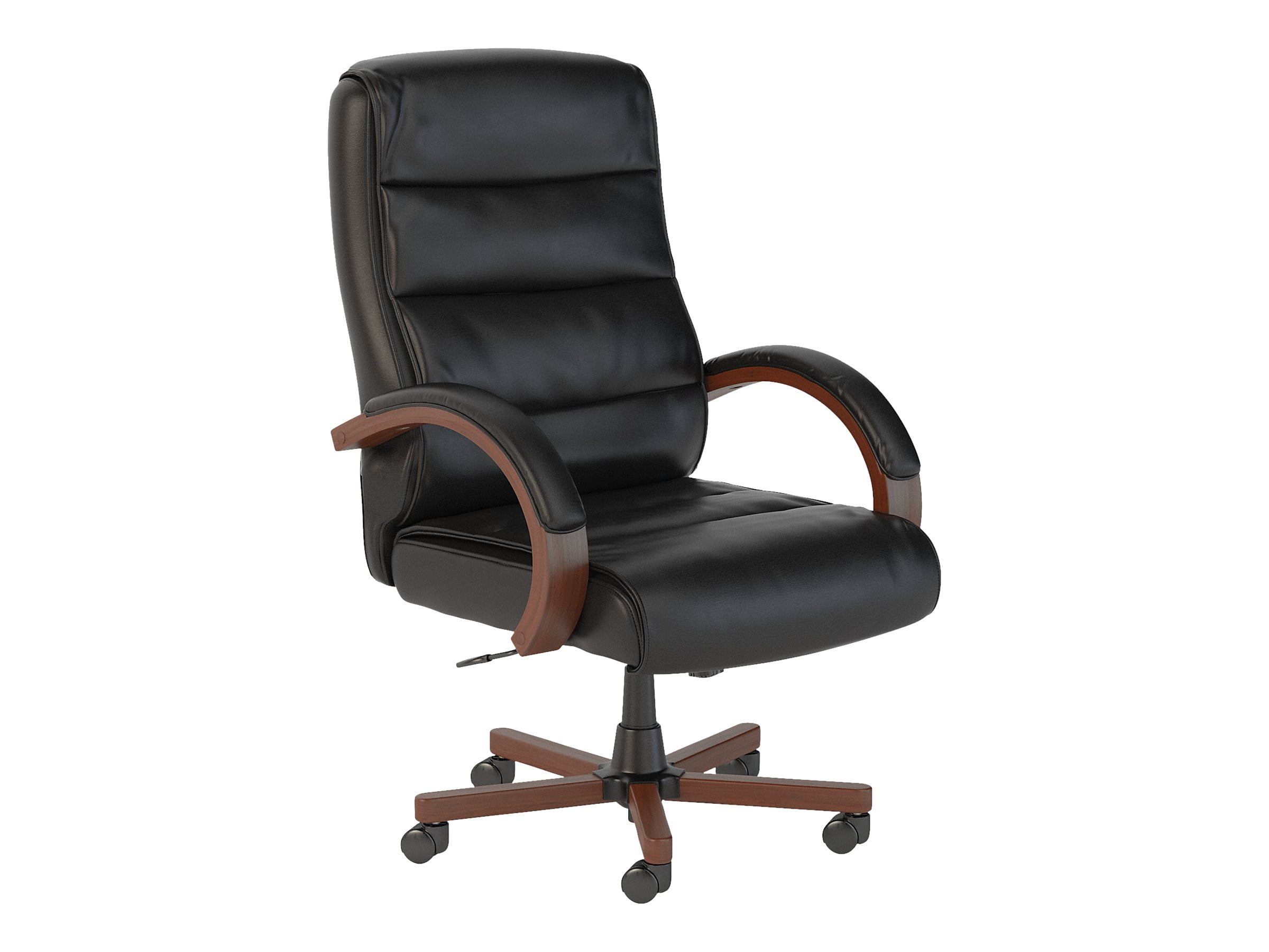 BBF Soft Sense - Chair - executive - ergonomic - high-back - armrests - ring-shaped - tilt - swivel - bonded leather - black