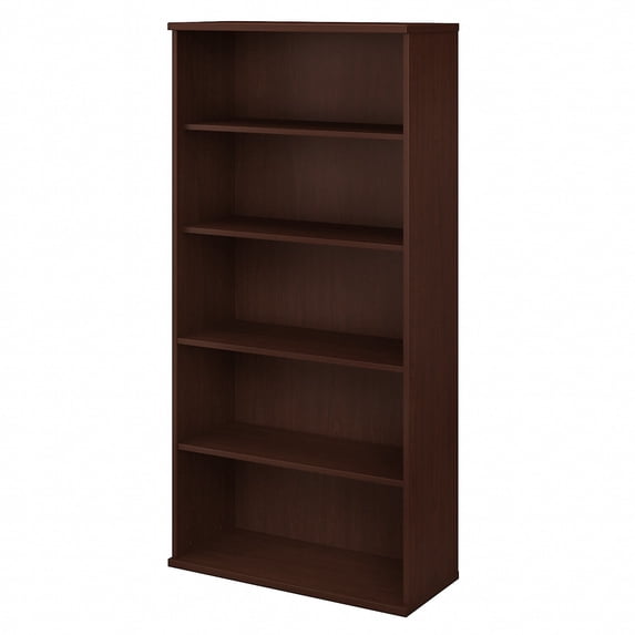 Bush Business Furniture Studio C 5-Shelf 73H Bookcase Harvest Cherry SCB136CS