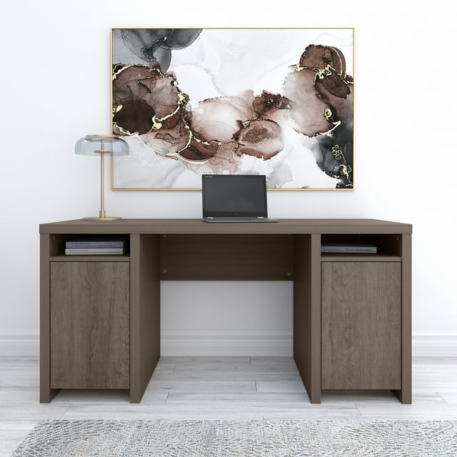 Bush Furniture Bristol Modern Computer Desk with 2 Storage and
