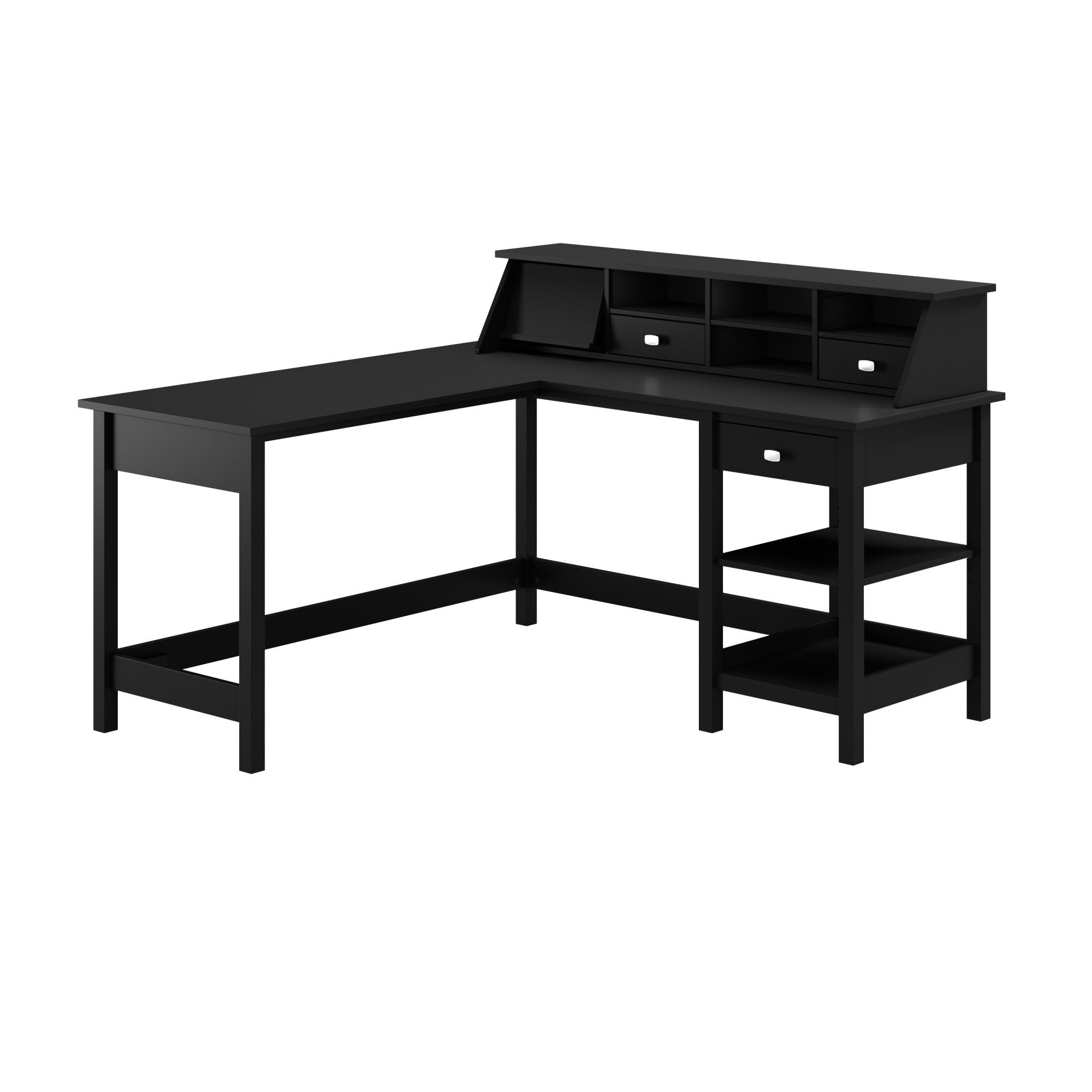 Bush Furniture Broadview 60W L Shaped Computer Desk with Storage and