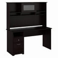 thumbnail image 1 of Bush Furniture Cabot 60" Computer Desk and Hutch, Espresso Oak, 1 of 11