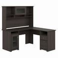 thumbnail image 1 of Bush Furniture Cabot 60" L Desk and Hutch with Storage, Heather Gray, 1 of 6