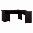 thumbnail image 1 of Bush Furniture Cabot 60" L Shaped Desk with Storage, Espresso Oak, 1 of 9