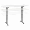 thumbnail image 1 of Bush Furniture Cabot 72” Electric Standing Desk, White & Cool Gray Metallic, 1 of 10