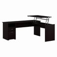 thumbnail image 1 of Bush Furniture Cabot 72W 3 Position L Shaped Sit to Stand Desk in Espresso Oak, 1 of 7