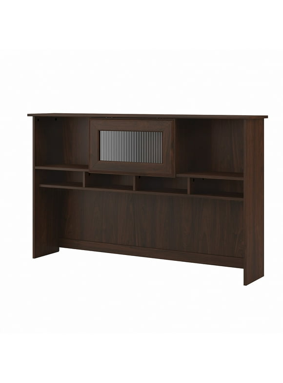 Bush Furniture Cabot Hutch for L Desk or Corner Desk, Modern Walnut