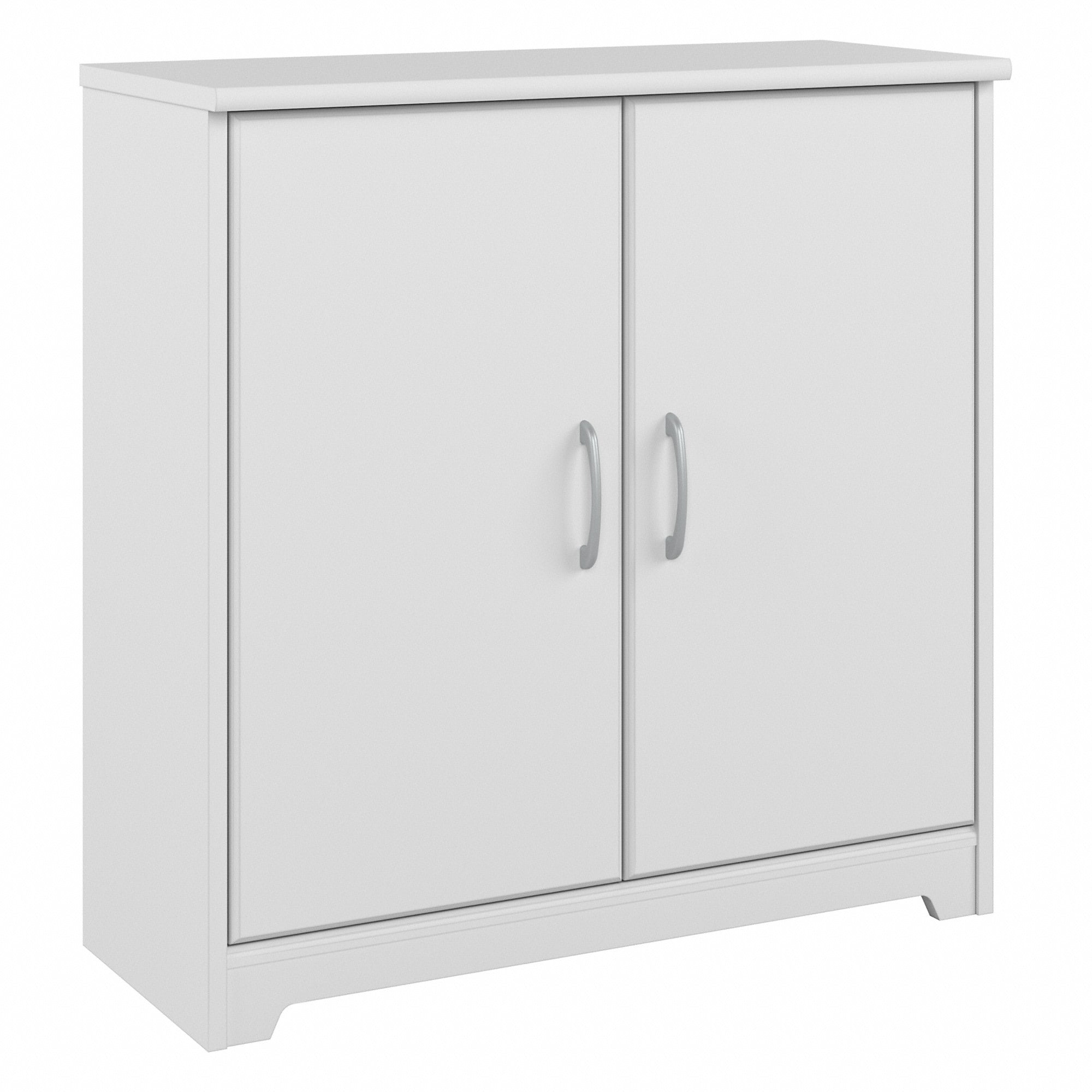 Bush Furniture Cabot Small Storage with Doors in White