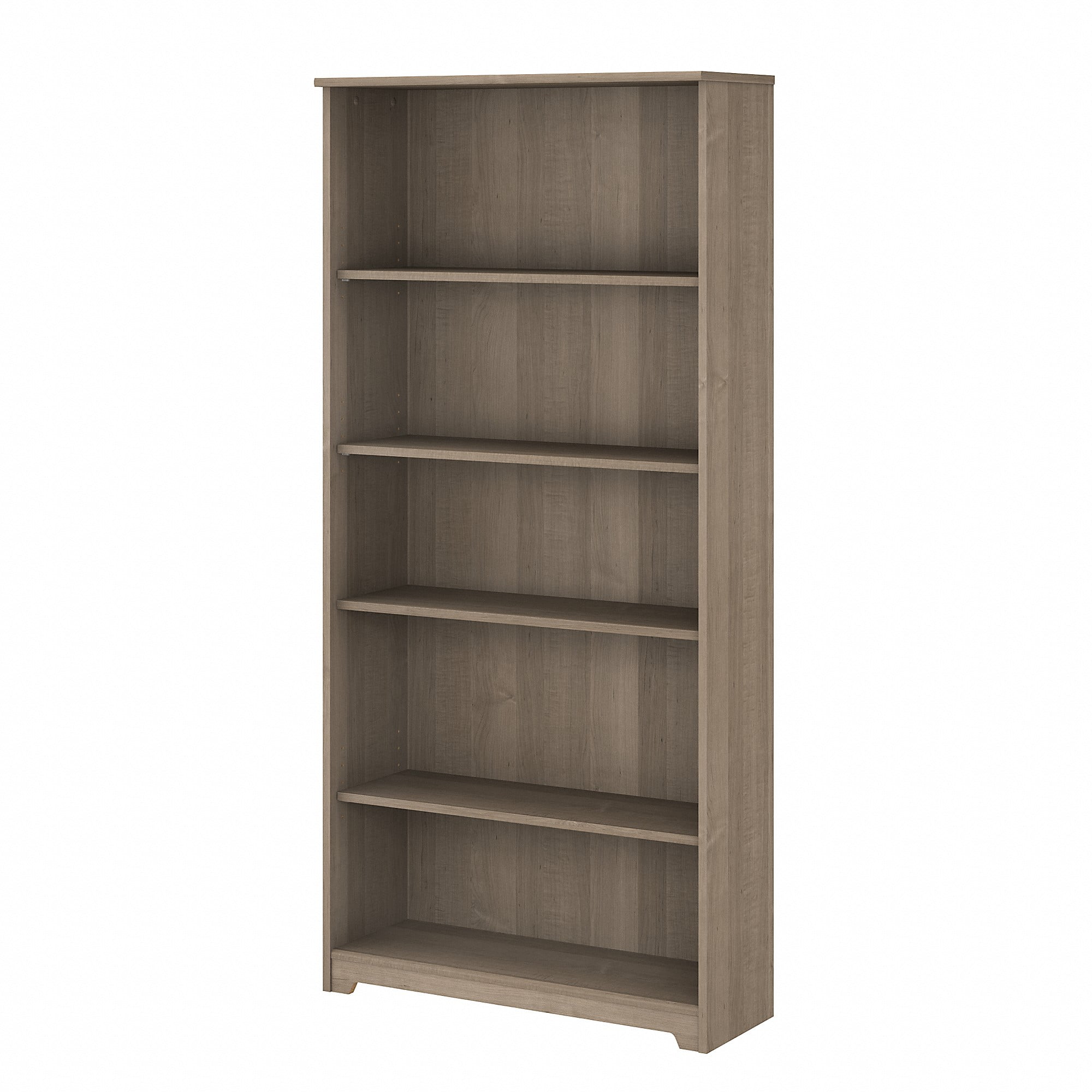 Bush Furniture Cabot Tall 5 Shelf Bookcase, Ash Gray