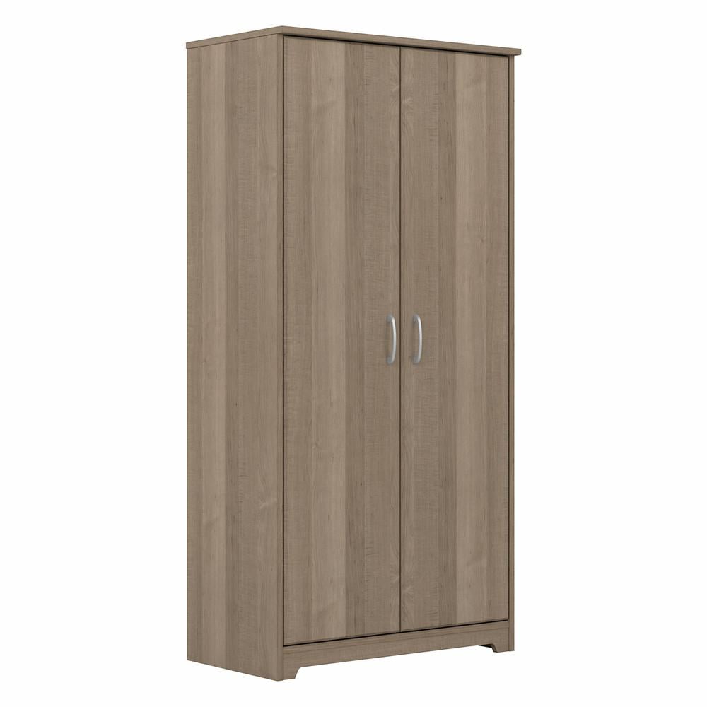 Ash Gray Engineered Wood Tall Kitchen Pantry Cabinet with Doors