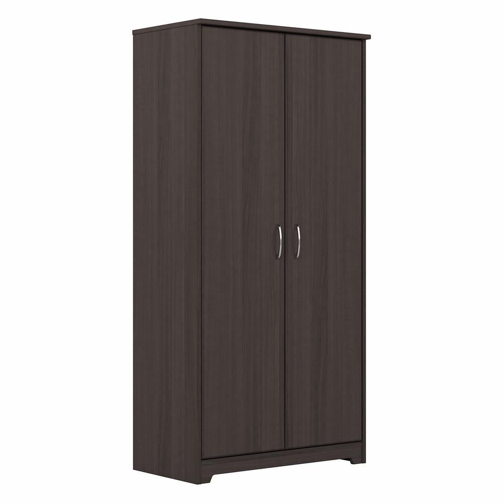 Bush Furniture Cabot Tall Storage Cabinet with Long Shelves Bush Furniture Cabot Tall Storage Cabinet with Long Shelves