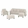 thumbnail image 1 of Bush Furniture Coventry 102W Sectional Couch and Living Room Set by  Light Beige Microsuede, 1 of 7